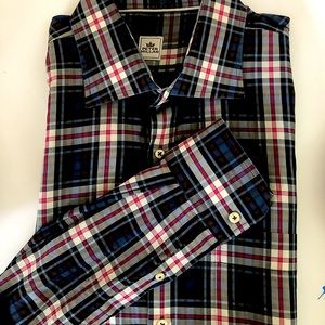 PETER MILLAR LS Plaid Button Up Size XL